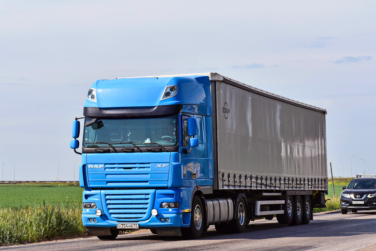 Владимирская область, № Н 354 НВ 33 — DAF XF105 FT