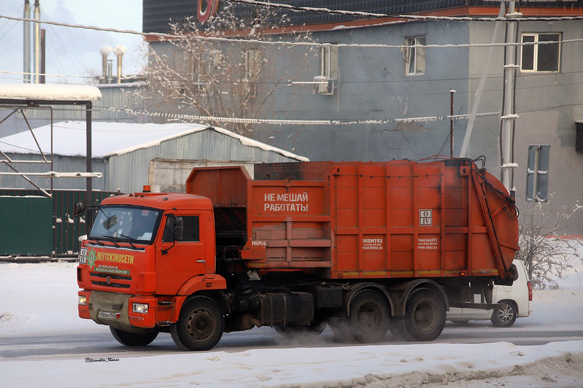 Саха (Якутия), № У 566 КН 154 — КамАЗ-65115-A4(23)