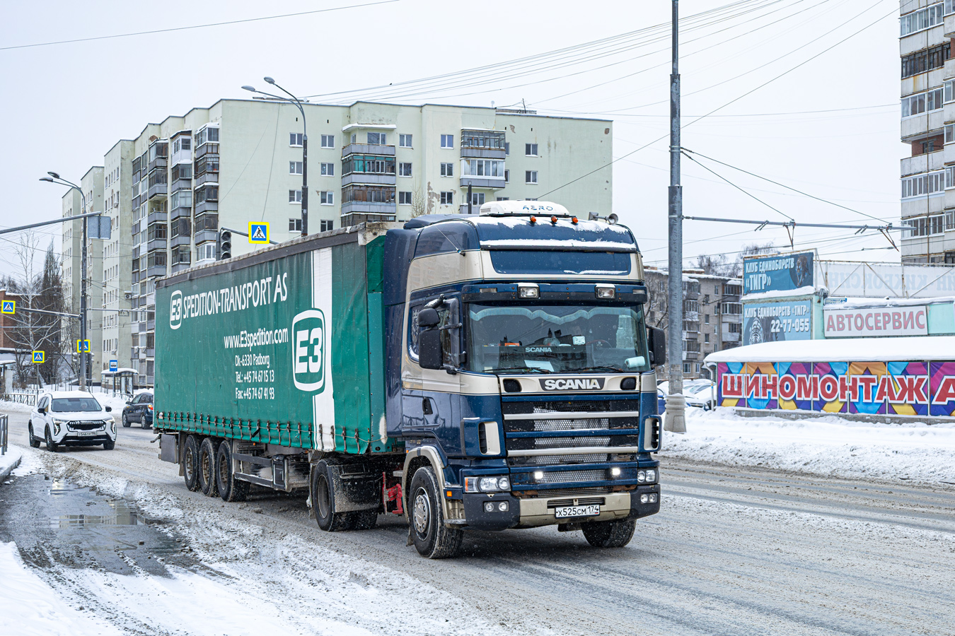 Свердловская область, № Х 525 СМ 174 — Scania ('1996, общая модель)
