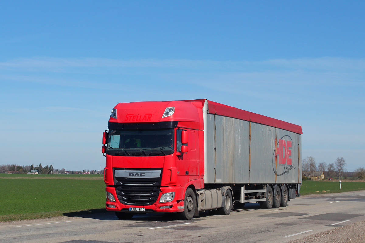 Литва, № LEL 610 — DAF XF Euro6 FT