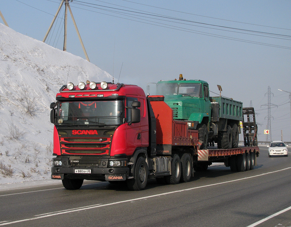 Амурская область, № К 880 ВУ 28 — Scania ('2013) G480