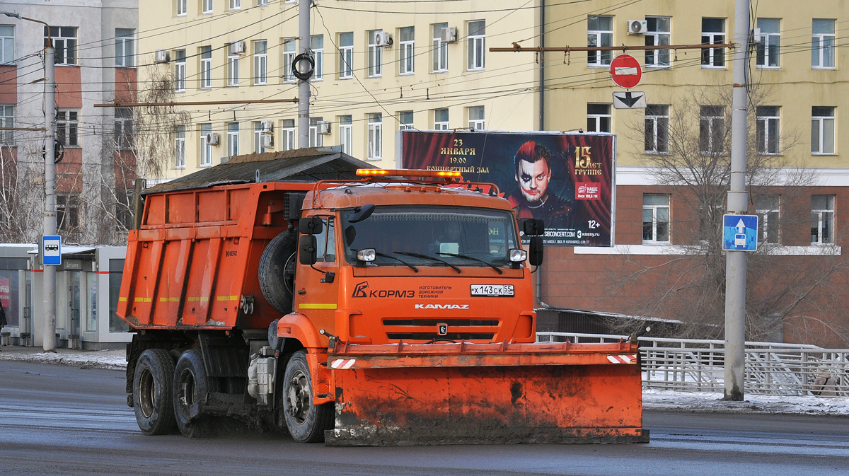 Омская область, № Х 143 СК 55 — КамАЗ-65115 (общая модель)