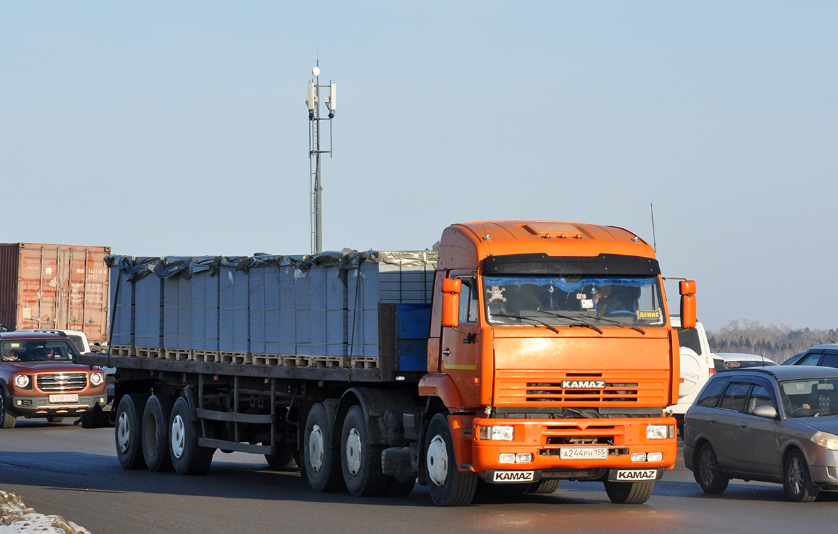 Омская область, № А 244 РН 155 — КамАЗ-6460-63
