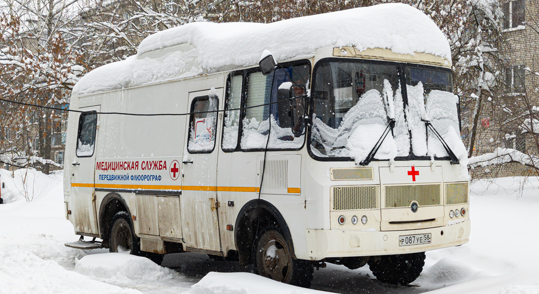 Пензенская область, № Р 087 УЕ 58 — ПАЗ-32053