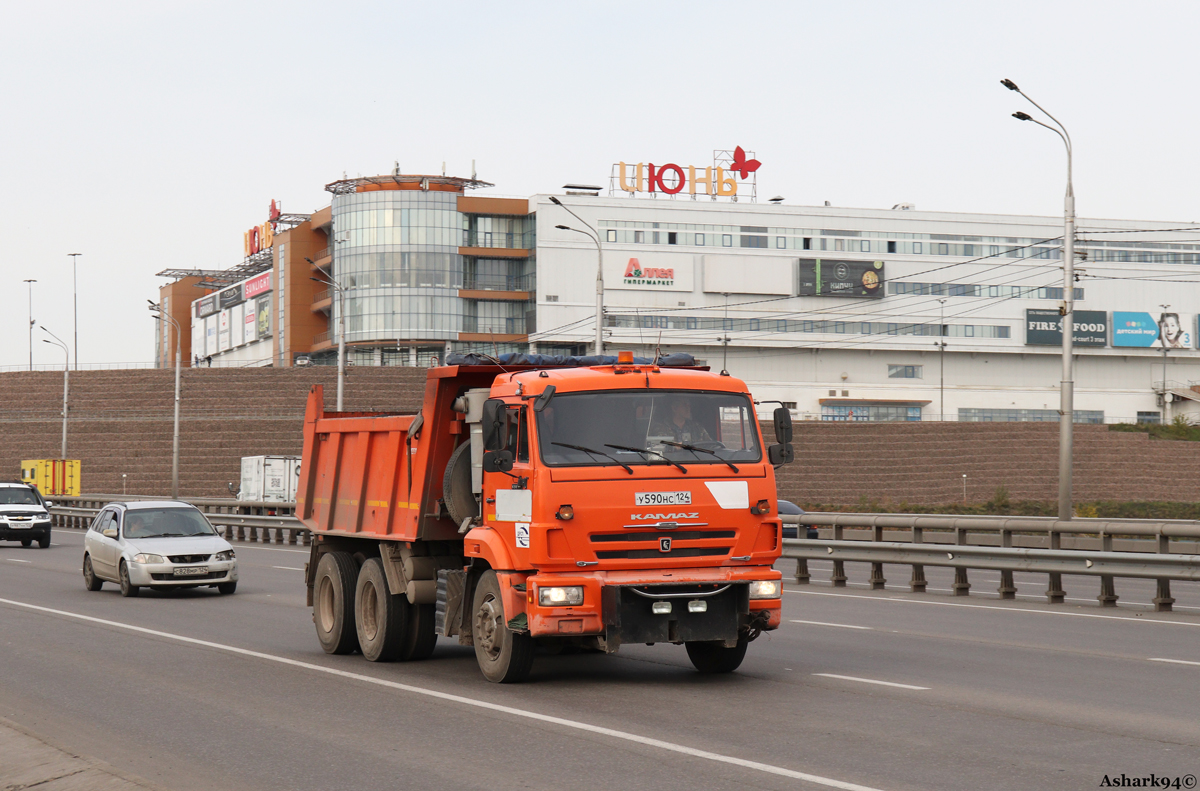 Красноярский край, № У 590 НС 124 — КамАЗ-65115-L4(19)