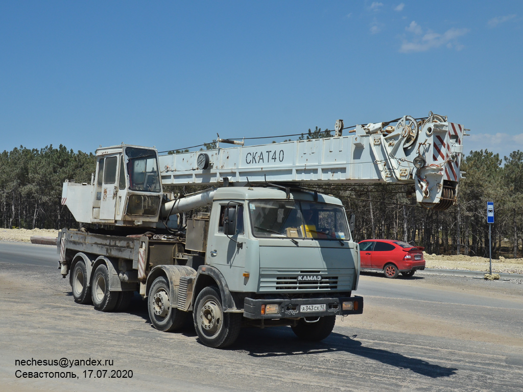 Севастополь, № А 343 СХ 92 — КамАЗ-6540-13 [65400N]