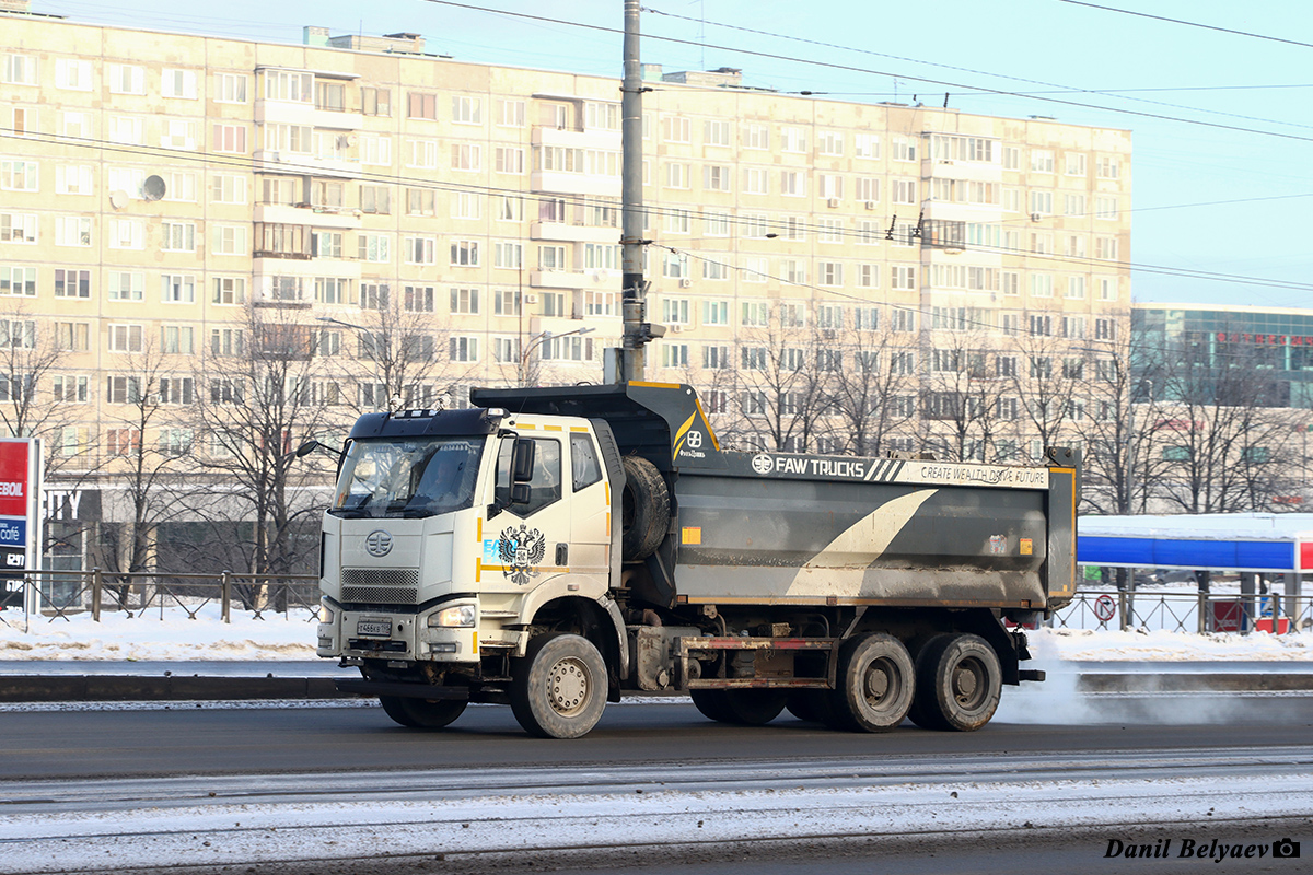 Санкт-Петербург, № Т 466 КВ 198 — FAW J6 CA3250