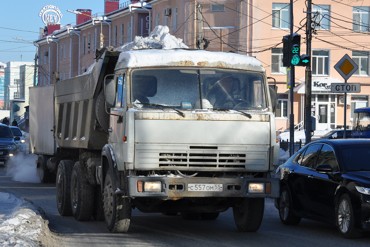 Омская область, № С 557 ОМ 55 — КамАЗ-55111 (общая модель)