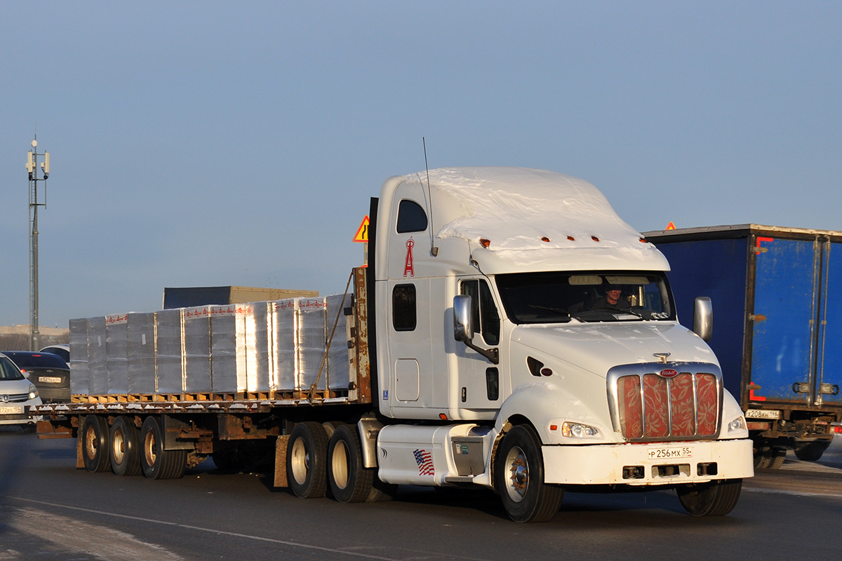 Омская область, № Р 256 МХ 55 — Peterbilt 387