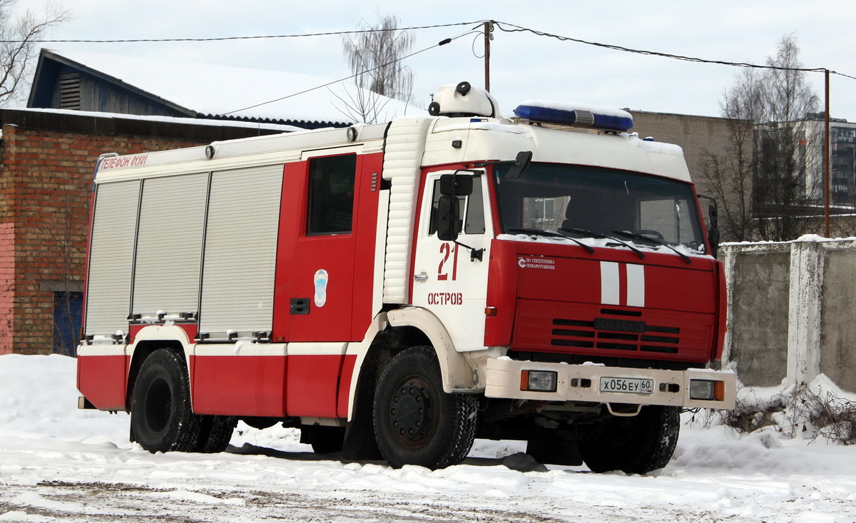 Псковская область, № Х 056 ЕУ 60 — КамАЗ-43253-A3(96)