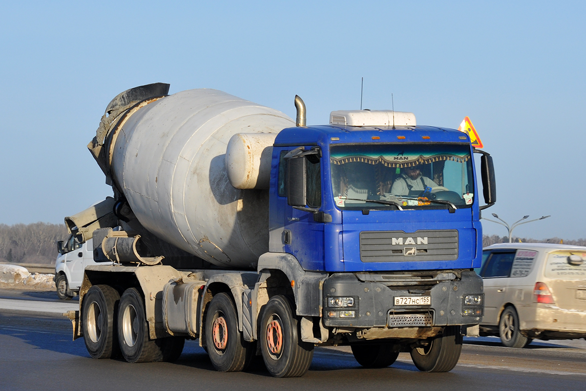 Омская область, № В 727 НС 155 — MAN TGA (общая модель)