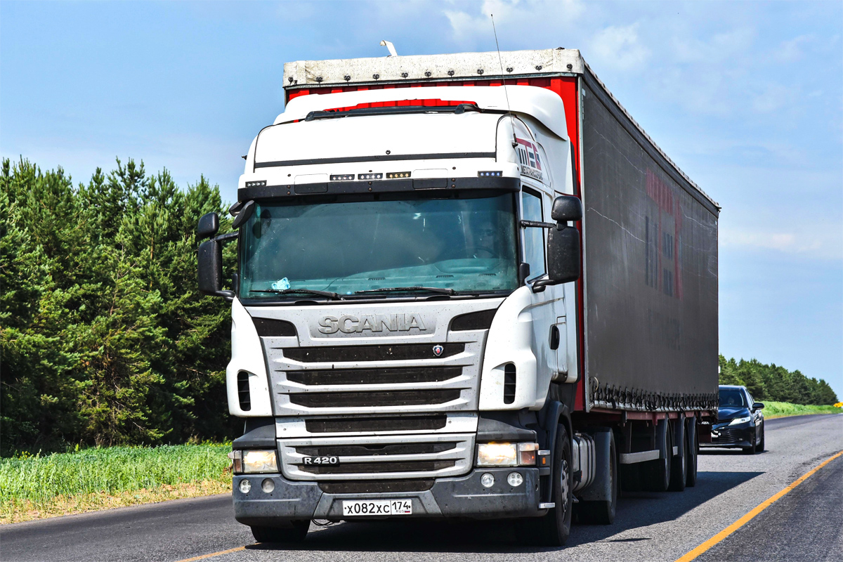 Челябинская область, № Х 082 ХС 174 — Scania ('2009) R420