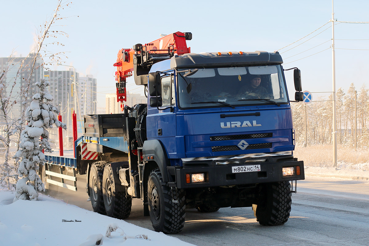 Саха (Якутия), № М 802 НС 14 — Урал-44202-80