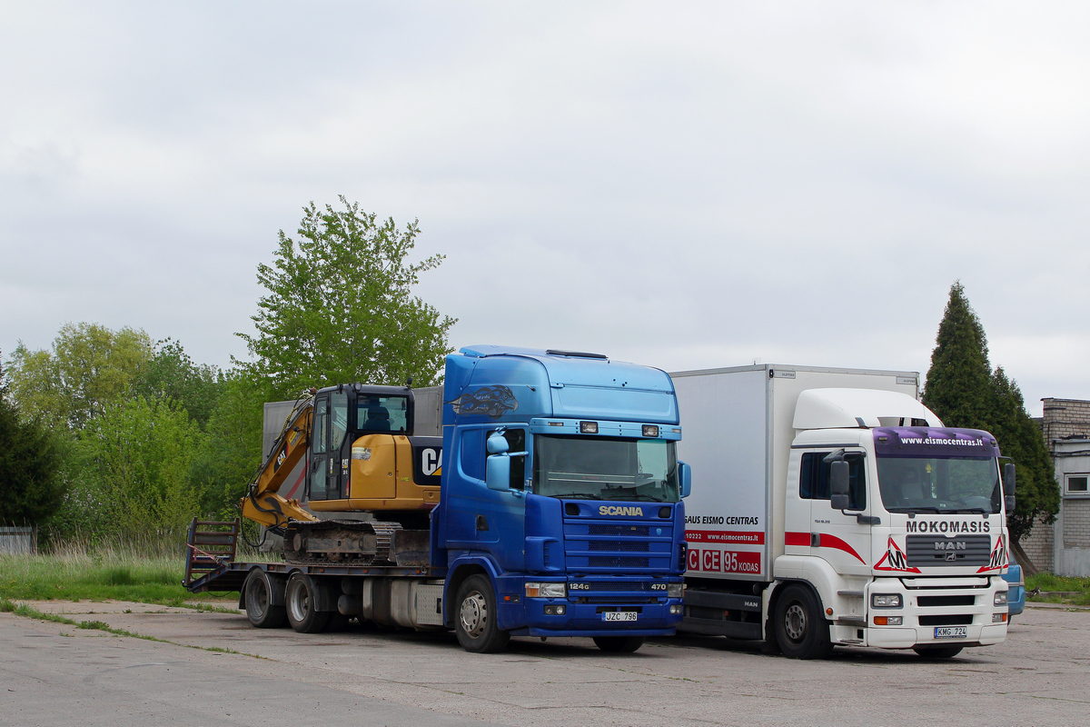 Литва, № JZC 796 — Scania ('1996) R124G; Литва — Спецтехника с нечитаемыми на фото номерами