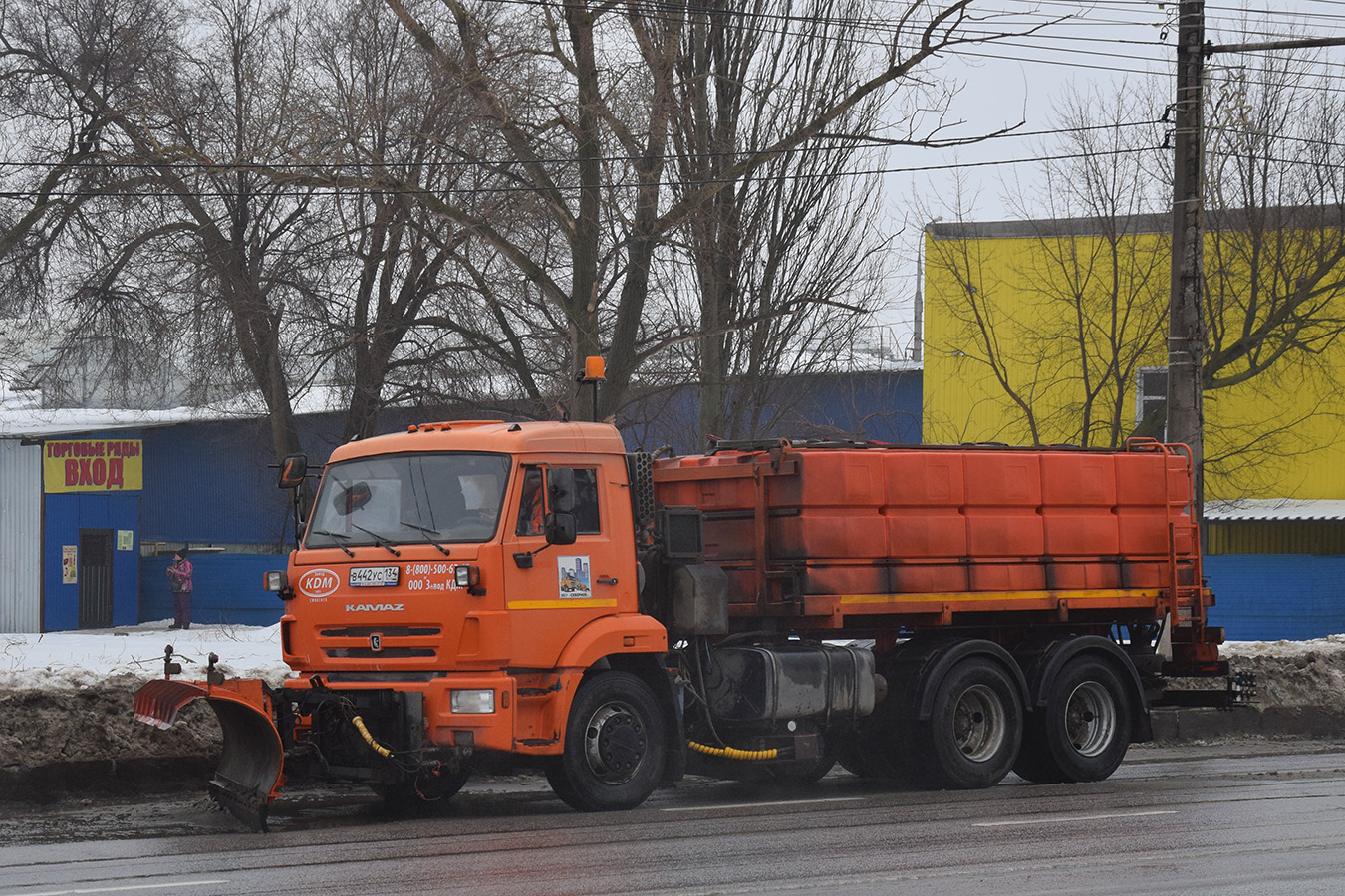 Волгоградская область, № В 442 УС 134 — КамАЗ-65115-42