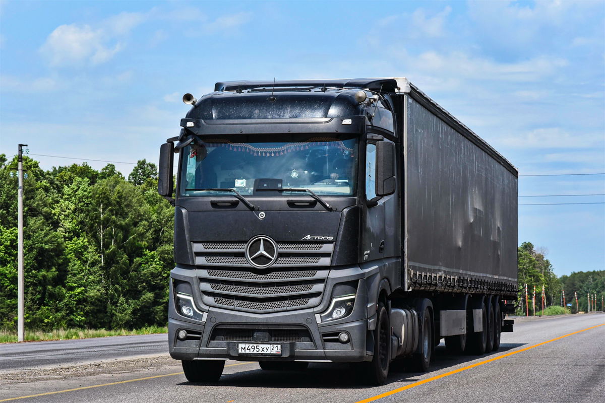 Чувашия, № М 495 ХУ 21 — Mercedes-Benz Actros ('2022) [LRD]