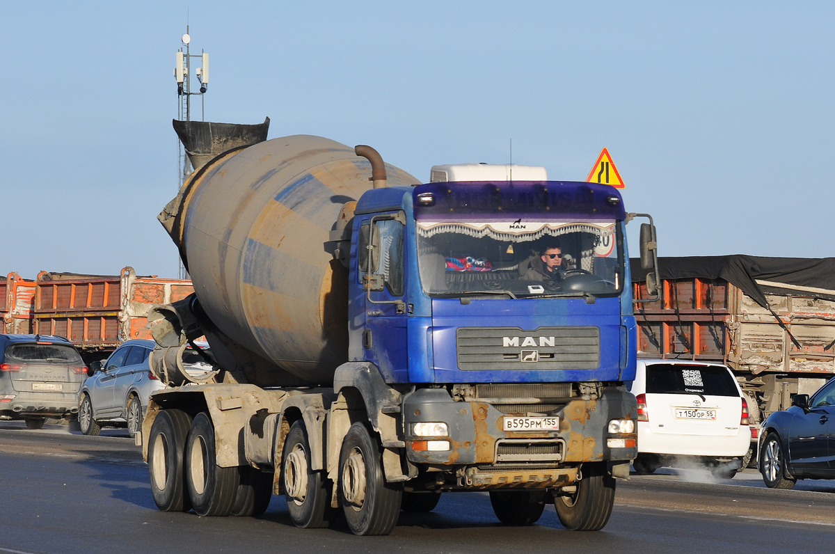 Омская область, № В 595 РМ 155 — MAN TGA 41.390