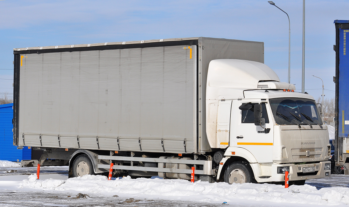 Башкортостан, № В 374 НТ 702 — КамАЗ-4308-G5(69)