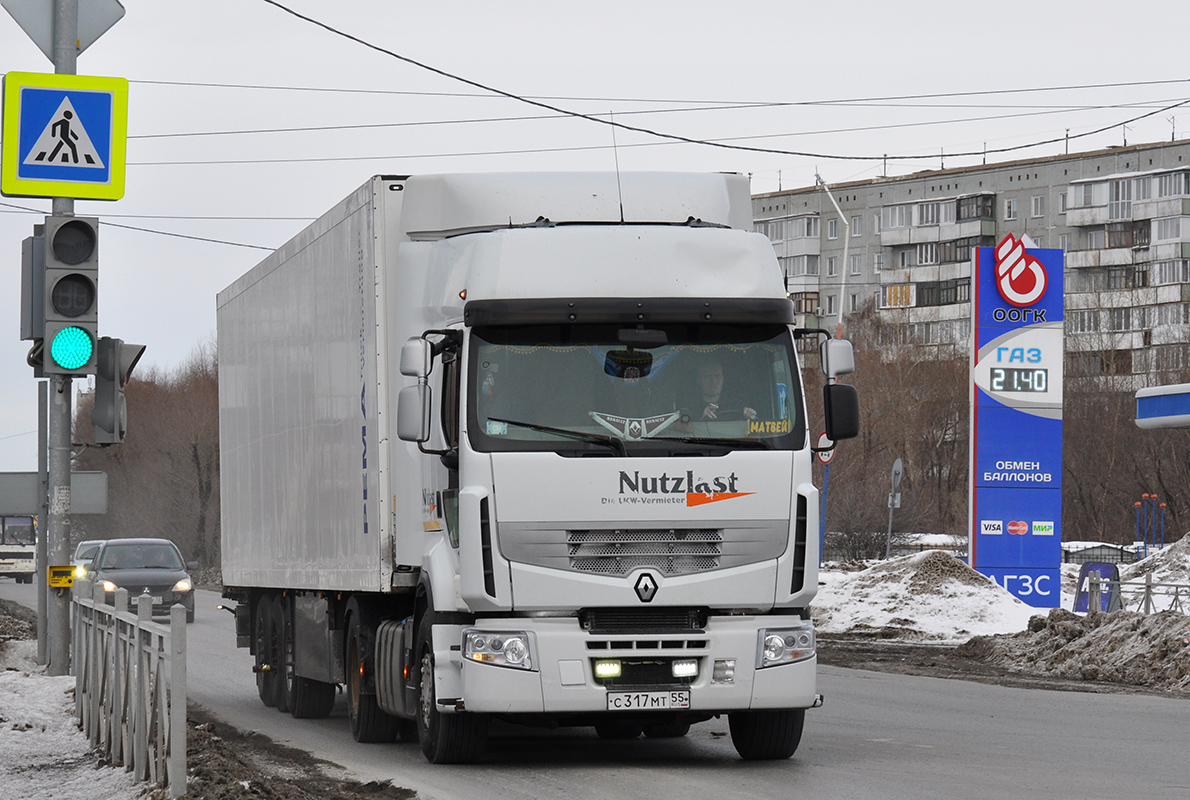 Омская область, № С 317 МТ 55 — Renault Premium ('2006)