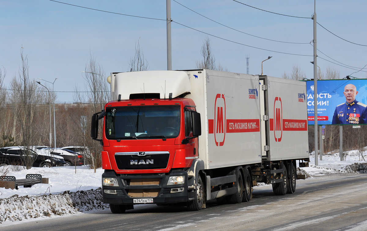 Омская область, № В 741 ХА 174 — MAN TGS 28.360