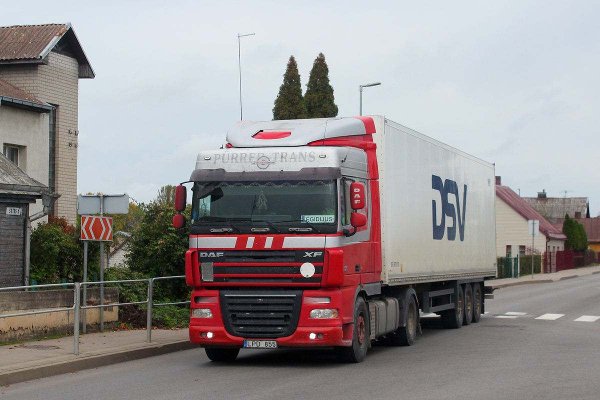 Литва, № LPD 855 — DAF XF105 FT