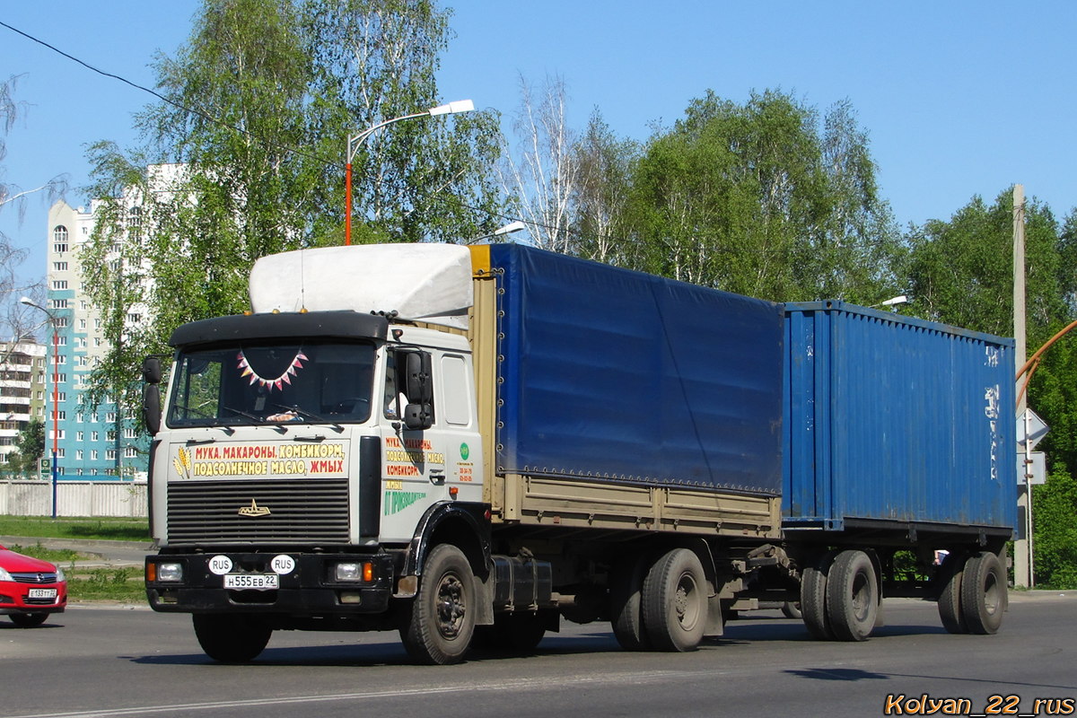 Алтайский край, № Н 555 ЕВ 22 — МАЗ-53366