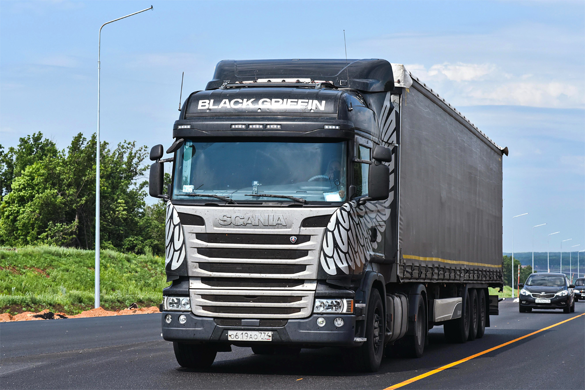 Челябинская область, № О 619 АО 774 — Scania ('2013) R400; Scania ('2013) R400 "Black Griffin" (Татарстан)