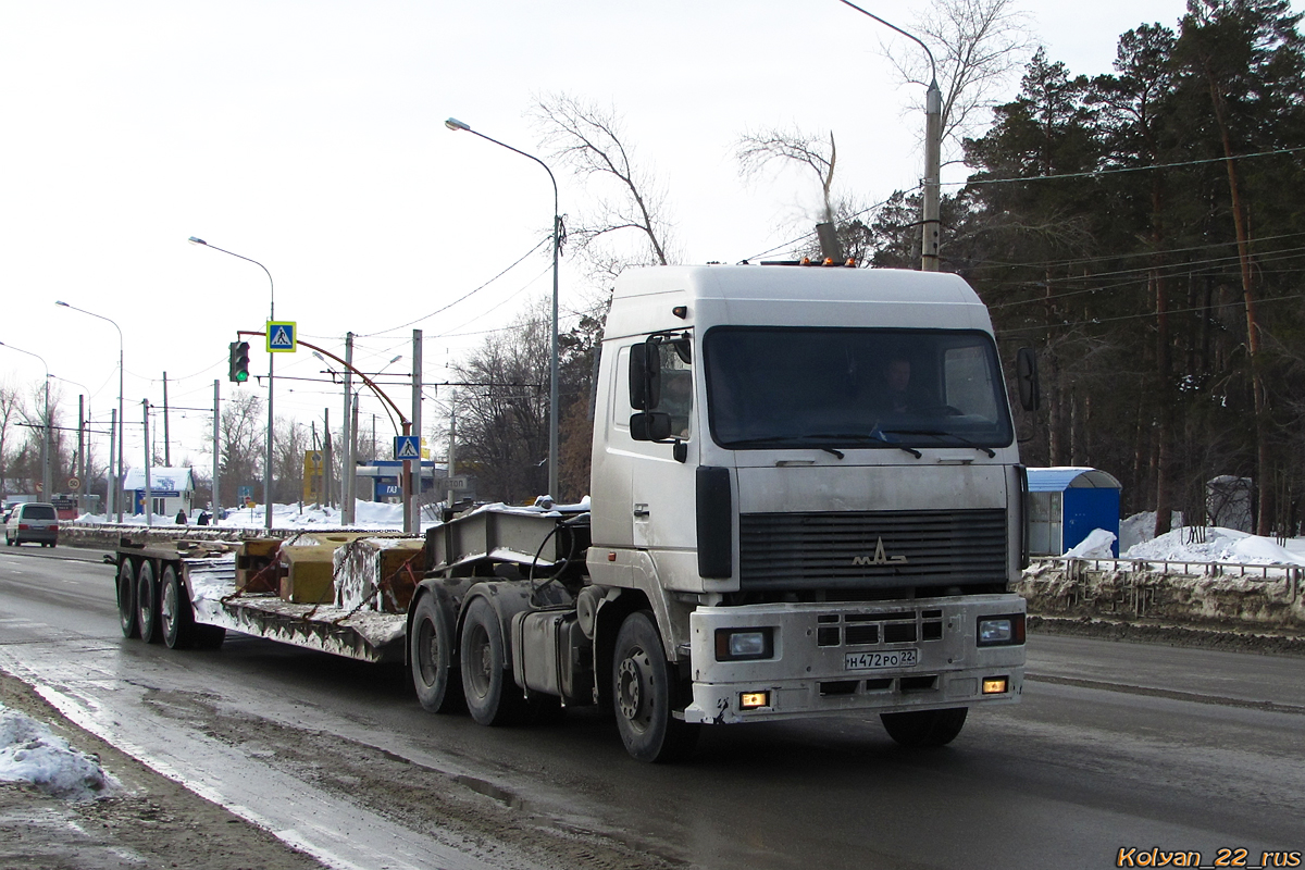 Алтайский край, № Н 472 РО 22 — МАЗ-6430A8