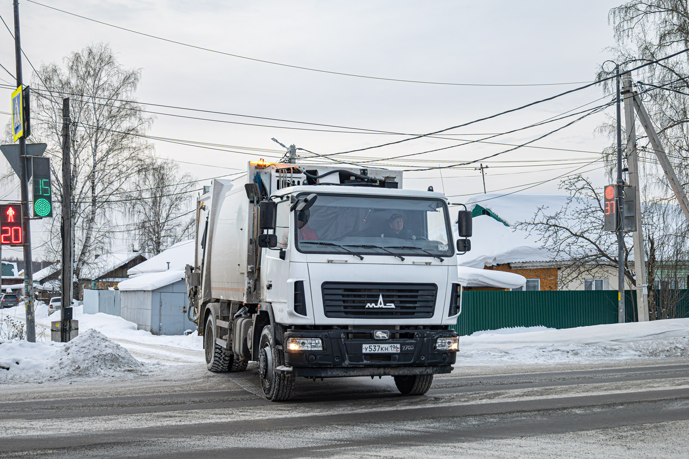 Свердловская область, № У 537 КН 196 — МАЗ-5340 (общая модель)