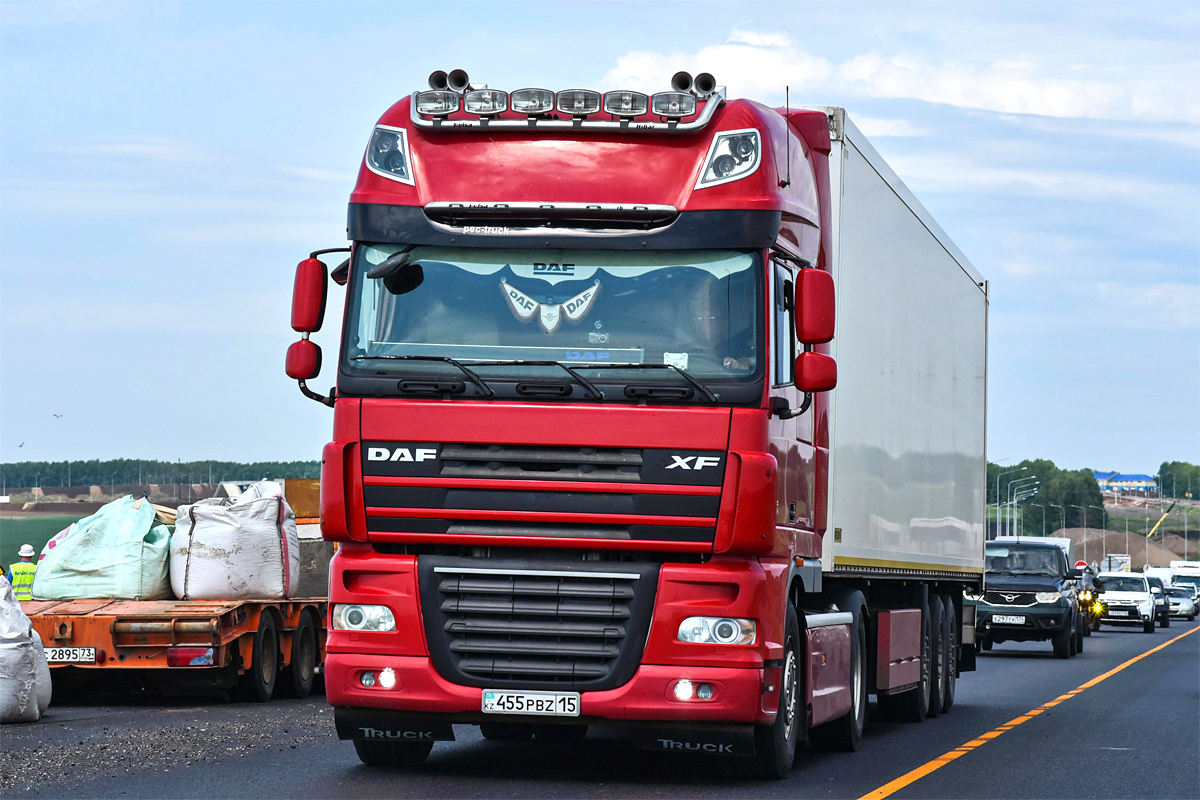 Северо-Казахстанская область, № 455 PBZ 15 — DAF XF105 FT