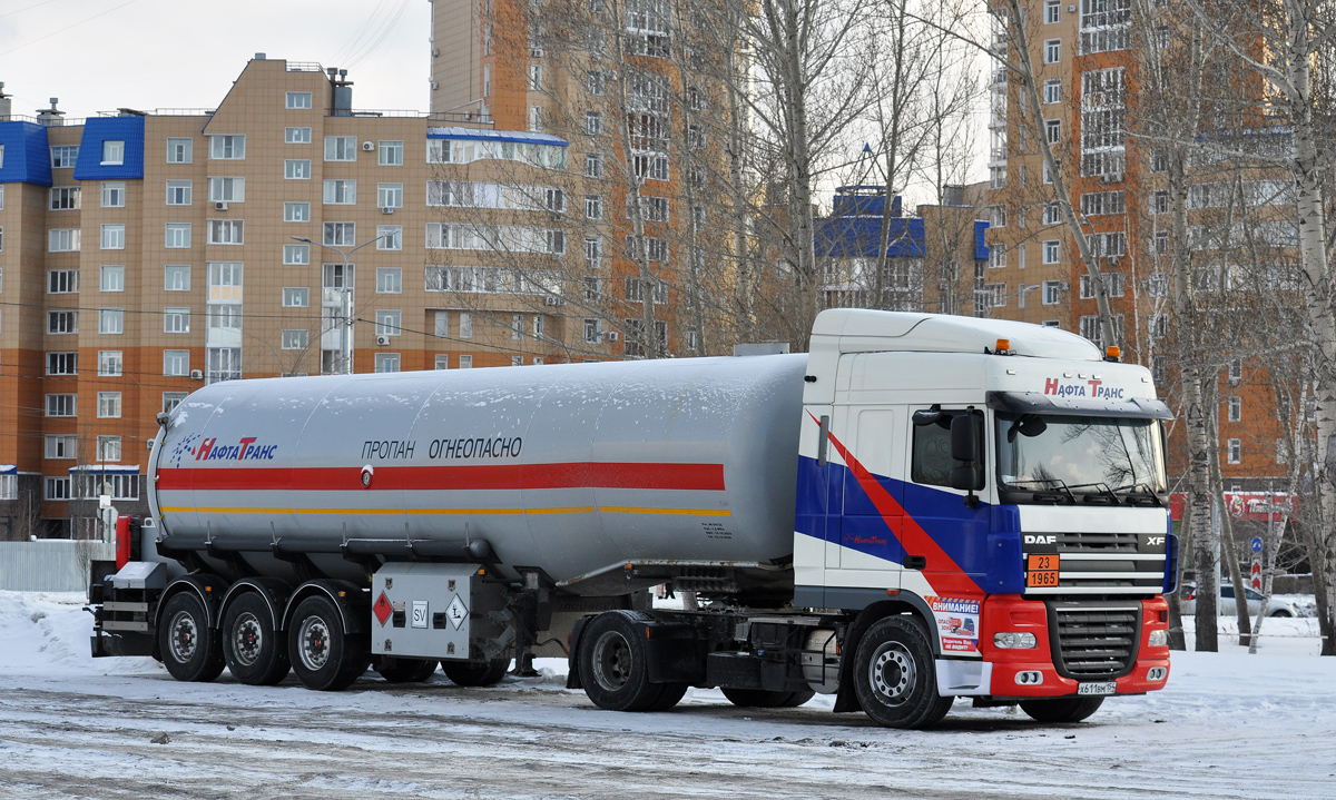 Новосибирская область, № Х 611 ВМ 154 — DAF XF105 FT