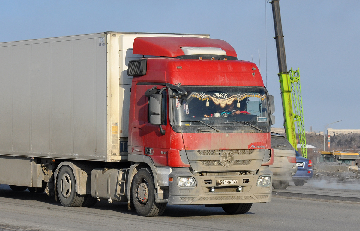 Омская область, № А 581 МН 155 — Mercedes-Benz Actros '09 1841 [Z9M]