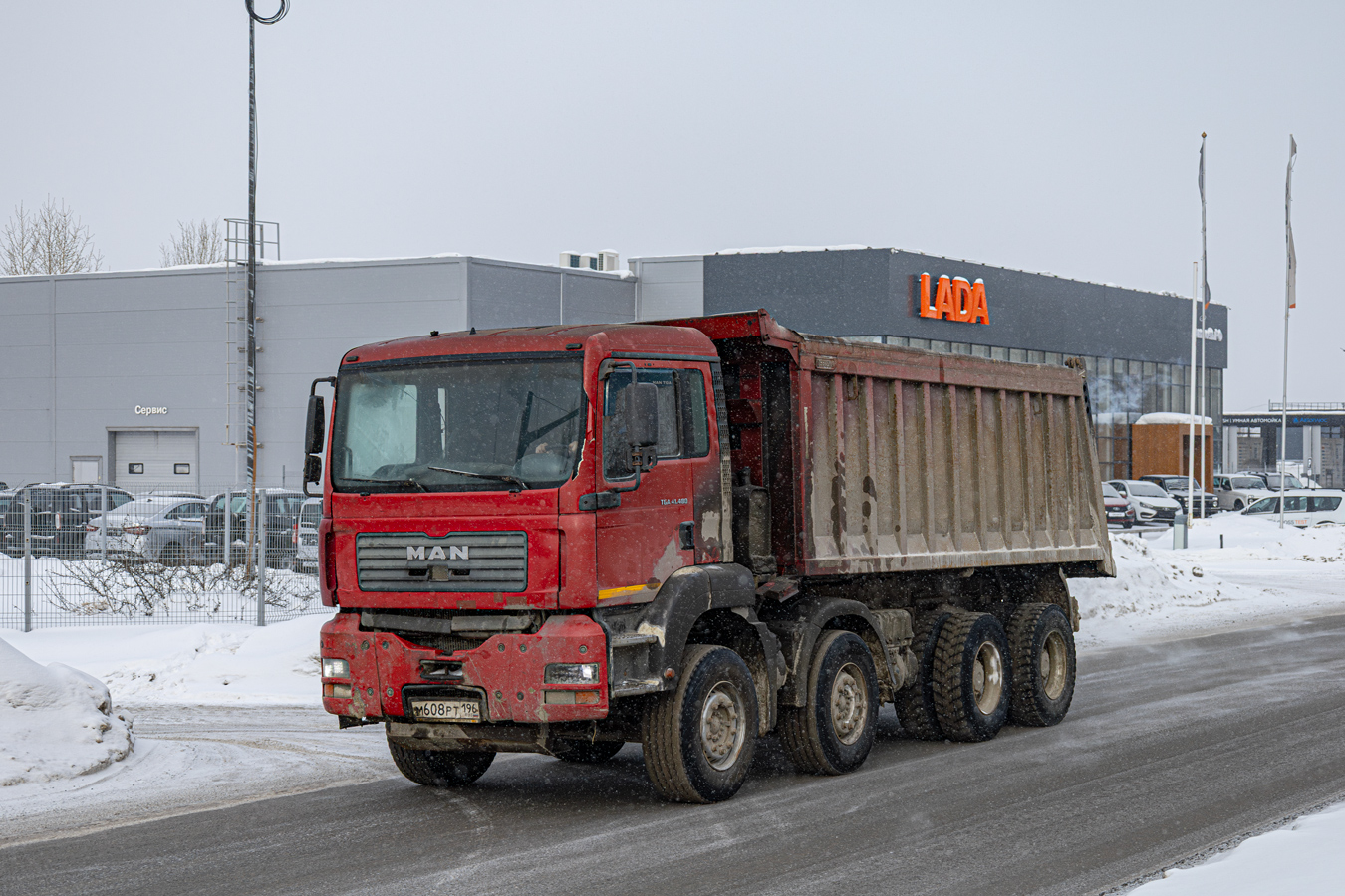 Свердловская область, № М 608 РТ 196 — MAN TGA 41.480