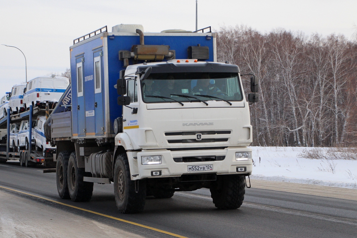 Красноярский край, № М 552 УВ 124 — КамАЗ-43118 (общая модель)