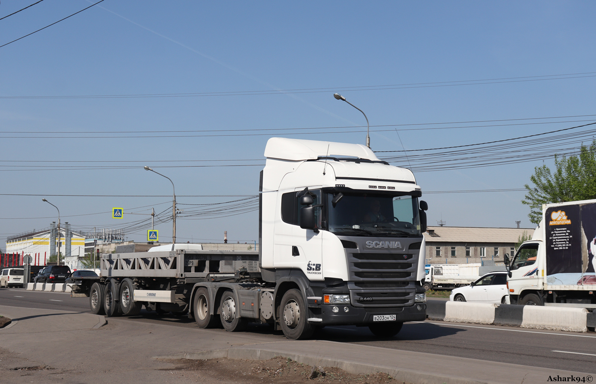 Красноярский край, № В 203 ОН 124 — Scania ('2013) R440