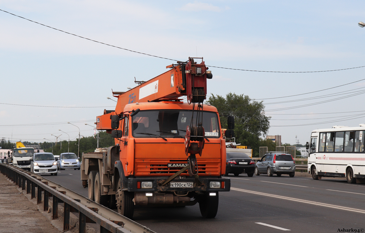 Красноярский край, № Х 190 СК 124 — КамАЗ-65115-62