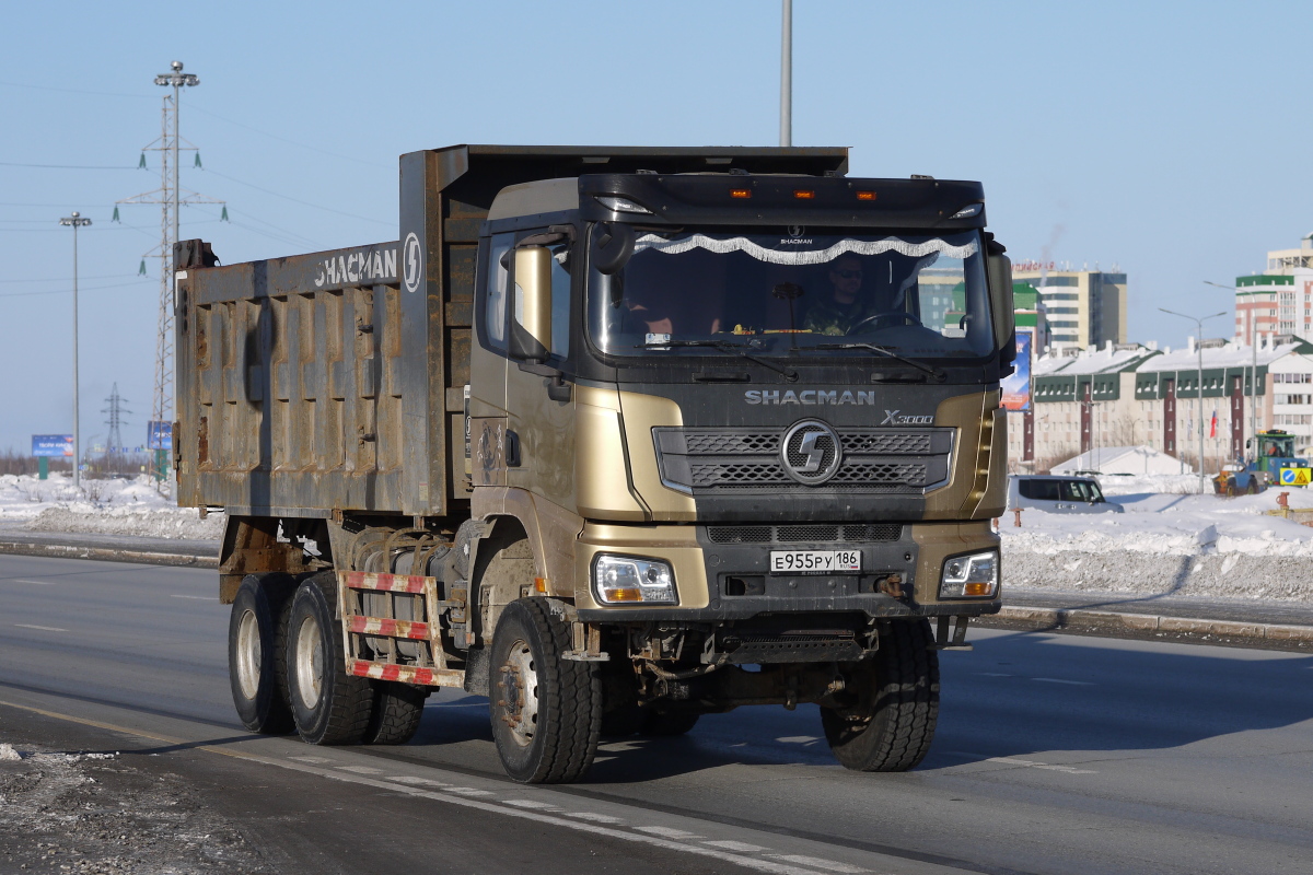 Ханты-Мансийский автоном.округ, № Е 955 РУ 186 — Shaanxi Shacman X3000 SX3258