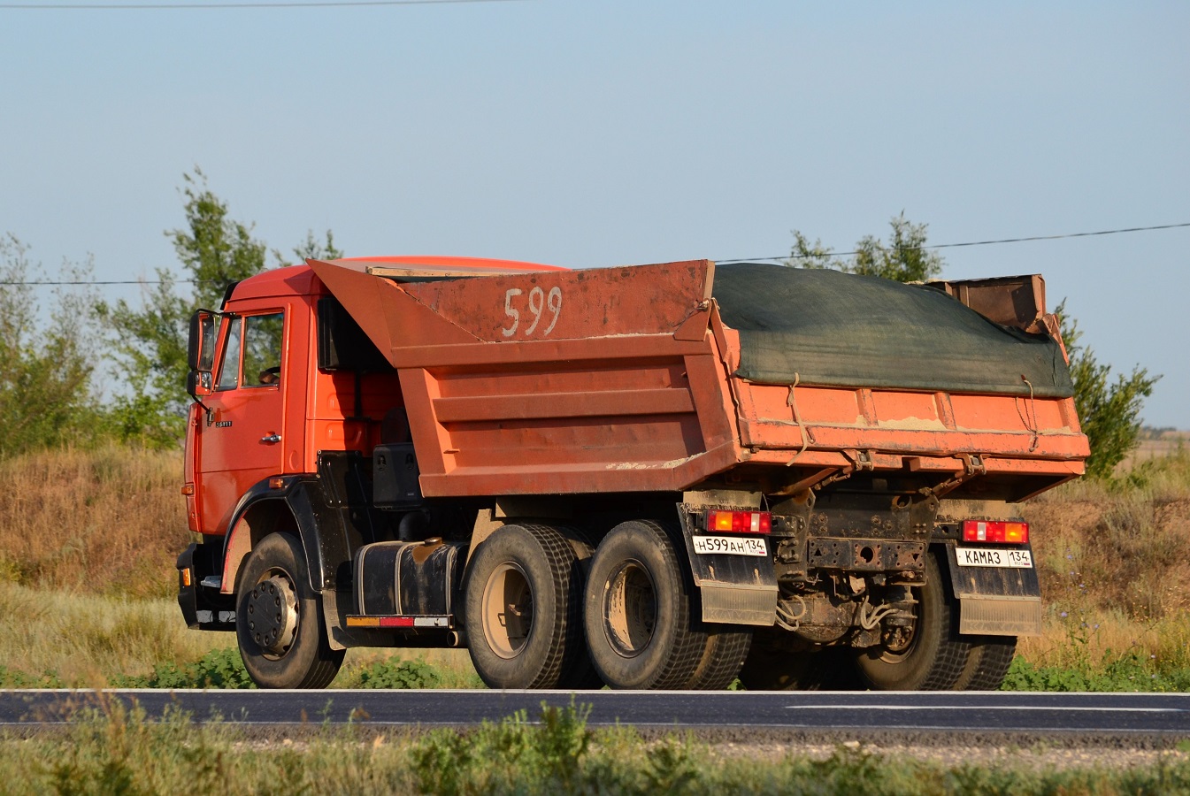 Волгоградская область, № Н 599 АН 134 — КамАЗ-55111-15 [55111R]