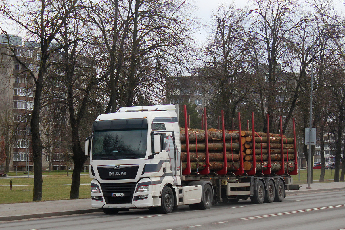 Литва, № NED 232 — MAN TGX ('2016) 18.510