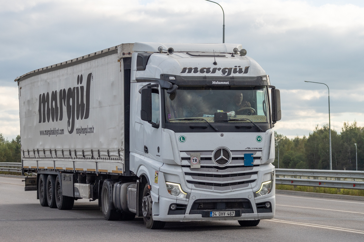 Турция, № 34 DHV 467 — Mercedes-Benz Actros ('2018) 1848