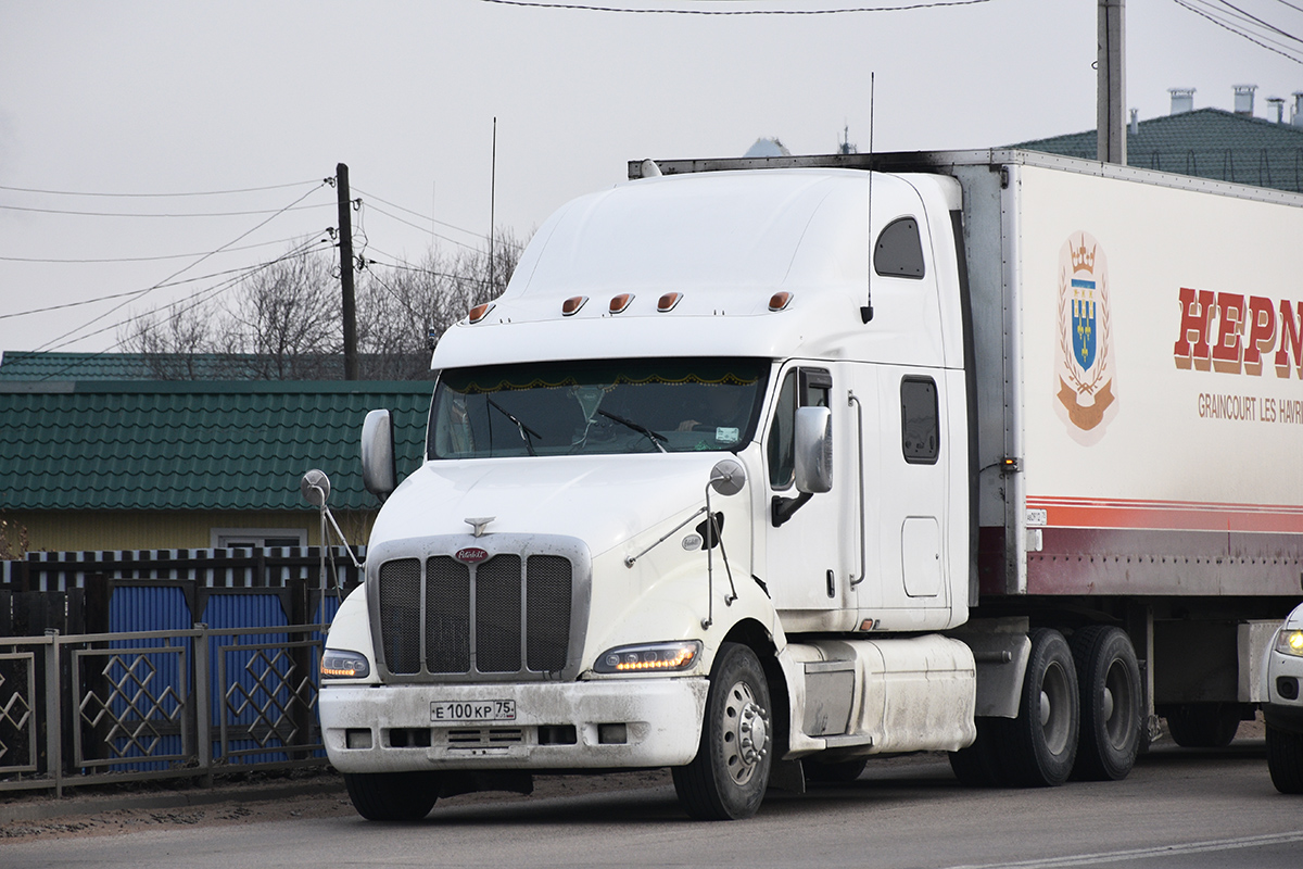 Забайкальский край, № Е 100 КР 75 — Peterbilt 387
