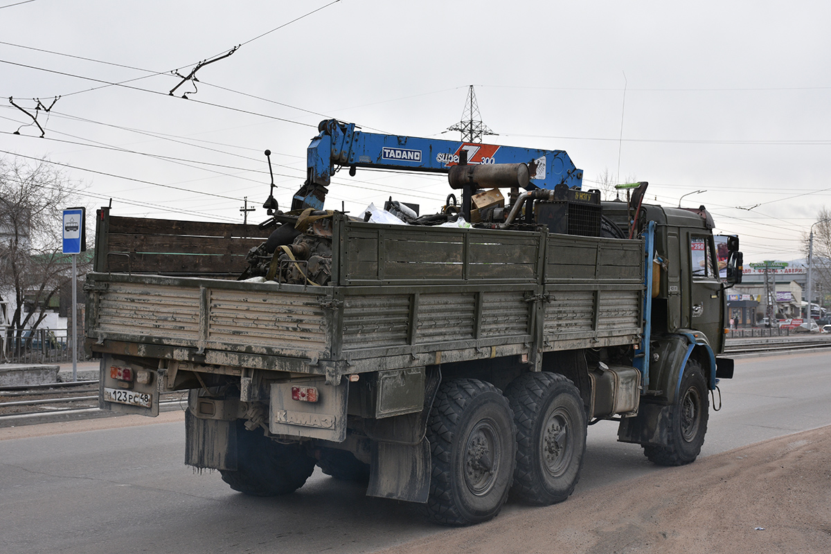 Липецкая область, № Н 123 РС 48 — КамАЗ-43101