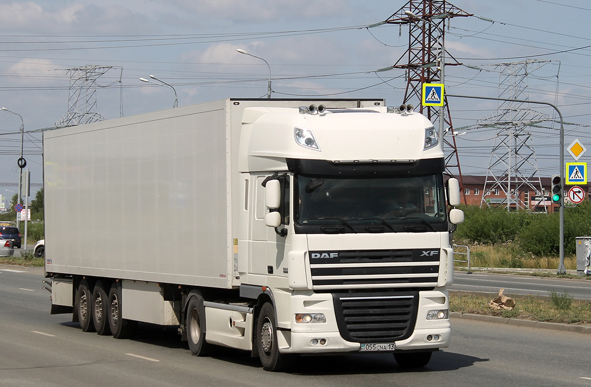 Туркестанская область, № 055 CNA 13 — DAF XF105 FT