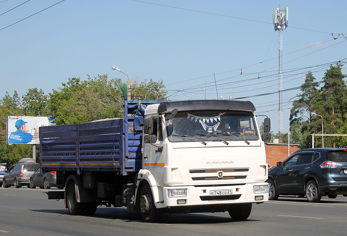 Чувашия, № Е 748 СО 21 — КамАЗ-4308 (общая модель)