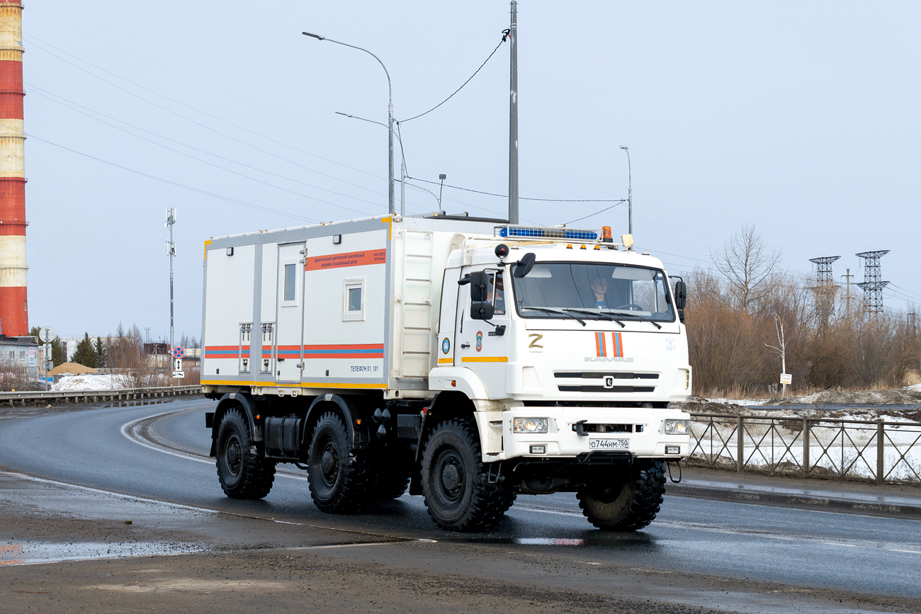 Архангельская область, № О 744 НМ 750 — КамАЗ-65224-43