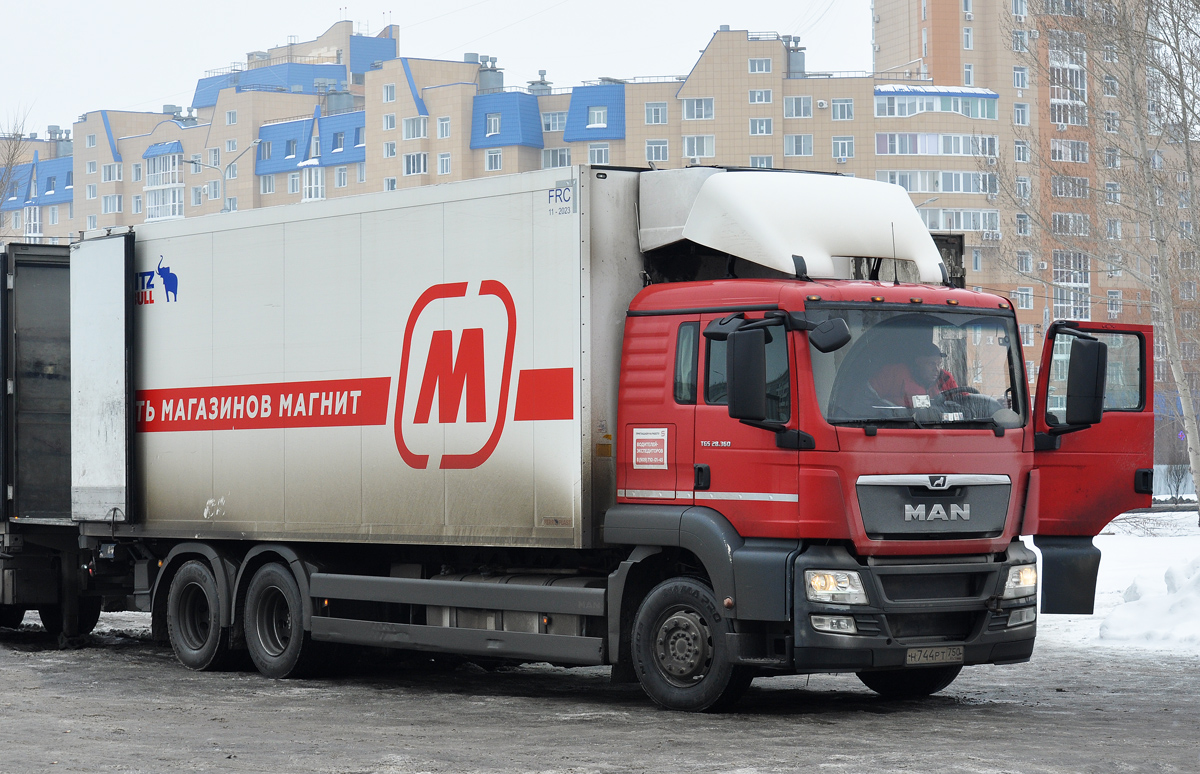 Омская область, № Н 744 РТ 750 — MAN TGS 28.360