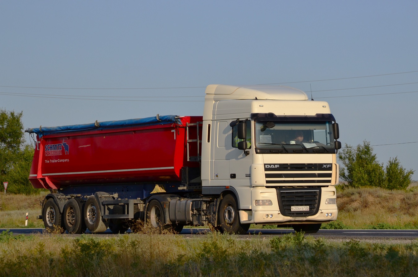 Волгоградская область, № Е 206 КВ 134 — DAF XF105 FT