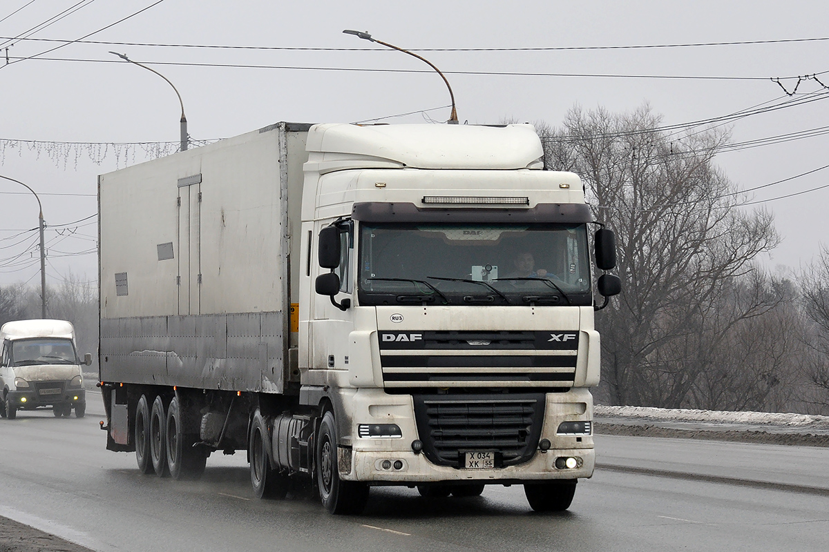 Омская область, № Х 034 ХК 55 — DAF XF105 FT