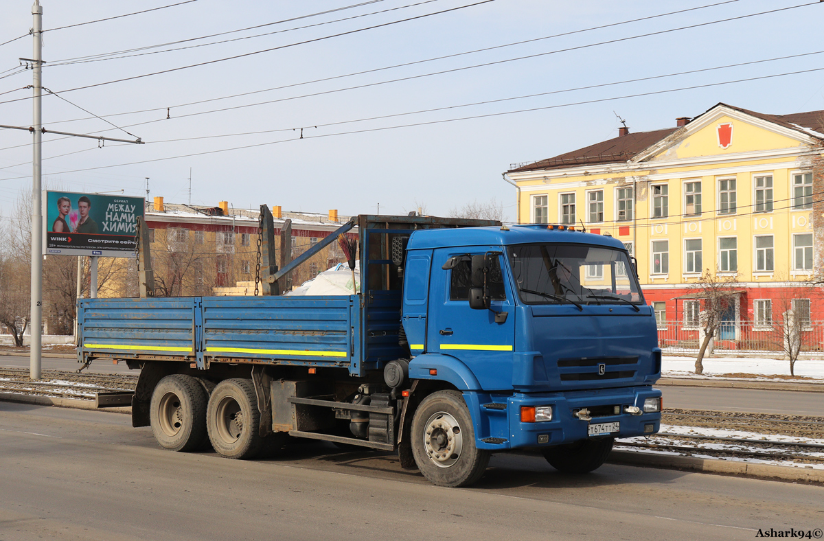 Красноярский край, № Т 674 ТТ 24 — КамАЗ-65117-A4(23)