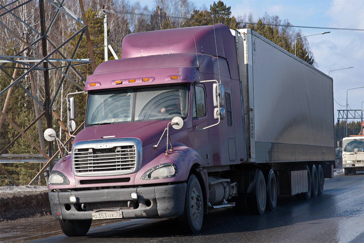 Тюменская область, № О 353 ОХ 72 — Freightliner Columbia